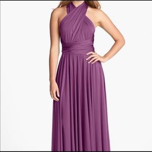 TwoBirds purple convertible maxi dress